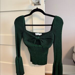 Self-Portrait Metallic Knit Top- Like new!